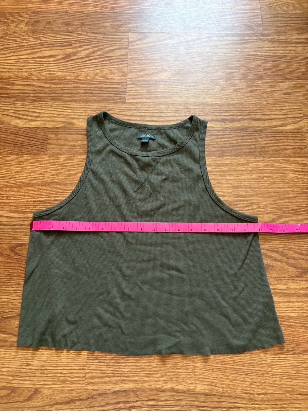 wild fable Olive Green Cropped Tank Top - Women's